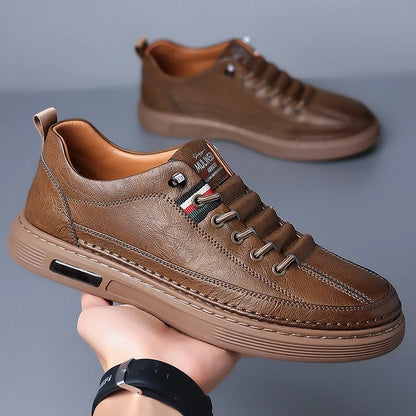 Italienische handgefertigte Leder Fahr atmungsaktiv Freizeitschuhe