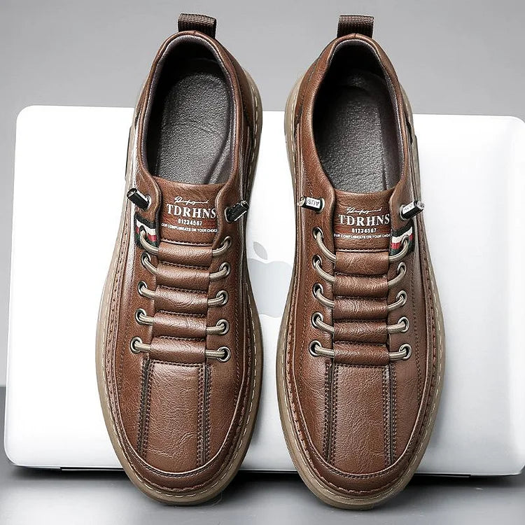Italienische handgefertigte Leder Fahr atmungsaktiv Freizeitschuhe