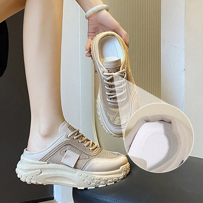 Slip-On-Sneakers mit dicker Plateausohle für Damen