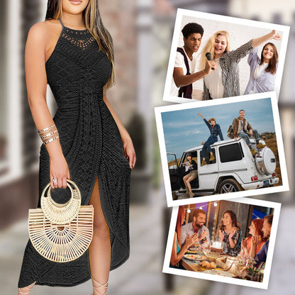 ✨🔥Ärmelloses unregelmäßiges Trägerkleid für Frauen