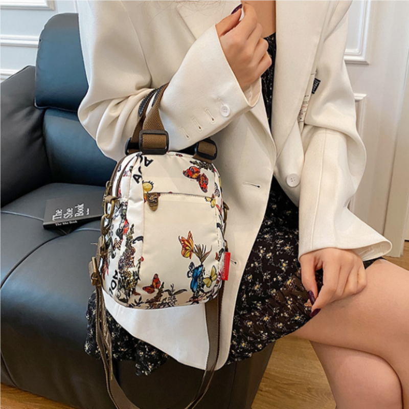 Damenmode Print Mehrschichtige Umhängetasche