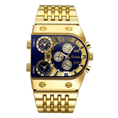 💼Business-Herrenuhr | Großes 51-mm-Zifferblatt | Faltschließe aus Gold und Edelstahl | Wasserdicht und stilvoll