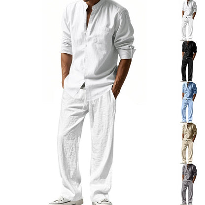 ⏳Zeitlich begrenztes Special⏰Herren Casual Atmungsaktives Hemd und Hose Set