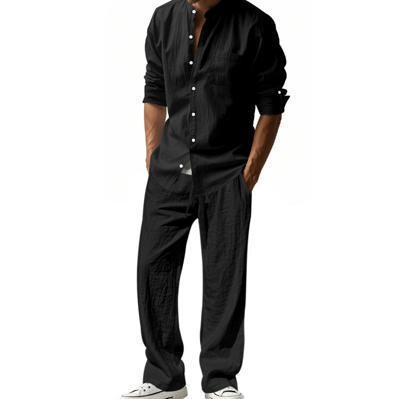 ⏳Zeitlich begrenztes Special⏰Herren Casual Atmungsaktives Hemd und Hose Set