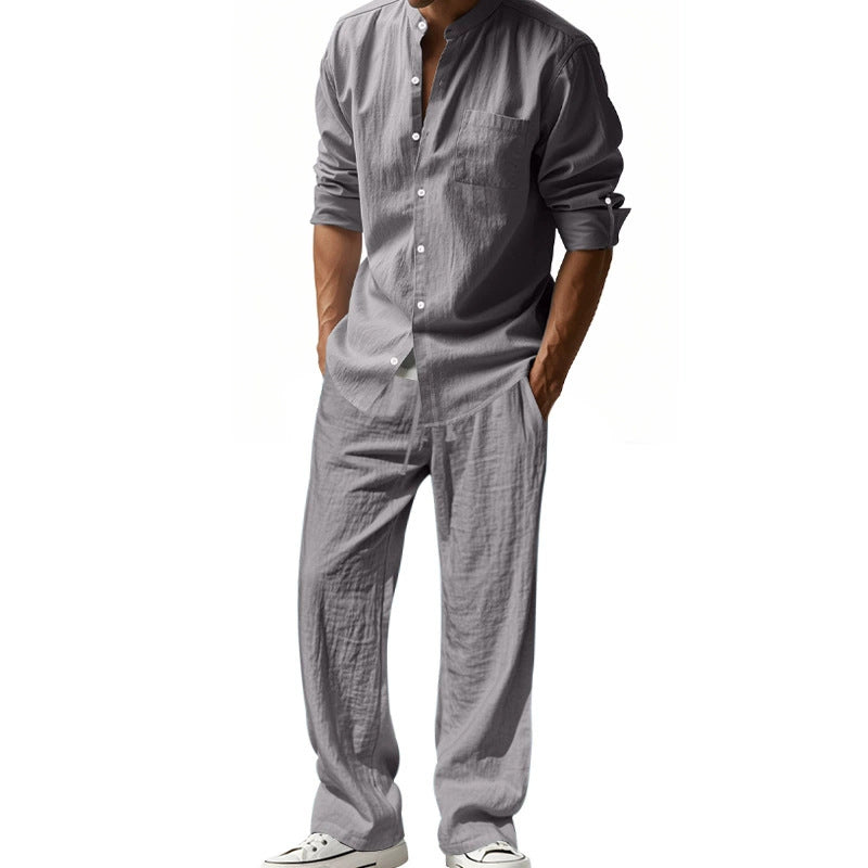 ⏳Zeitlich begrenztes Special⏰Herren Casual Atmungsaktives Hemd und Hose Set