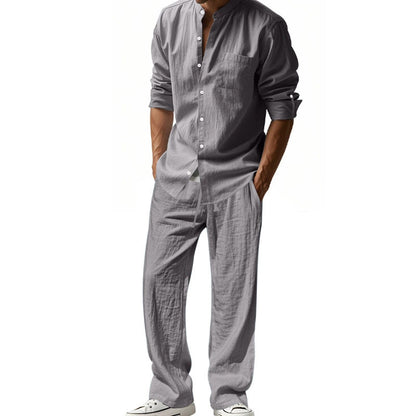 ⏳Zeitlich begrenztes Special⏰Herren Casual Atmungsaktives Hemd und Hose Set