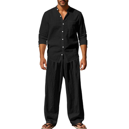 ⏳Zeitlich begrenztes Special⏰Herren Casual Atmungsaktives Hemd und Hose Set