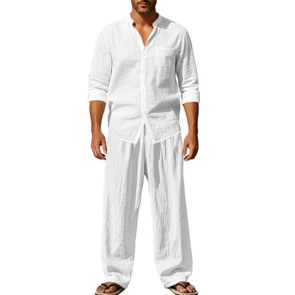 ⏳Zeitlich begrenztes Special⏰Herren Casual Atmungsaktives Hemd und Hose Set