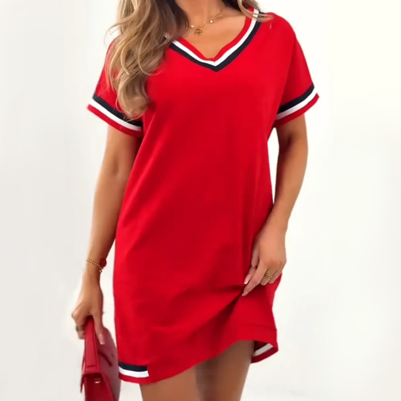🎊2025 Modisches gestreiftes Split-Kleid🎊
