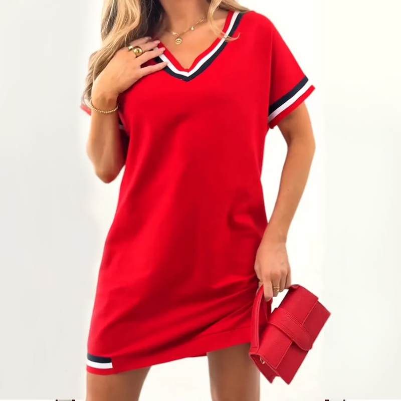 🎊2025 Modisches gestreiftes Split-Kleid🎊