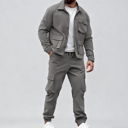 Herren-Retro-Zweiteiler (Jacke und Cargohose)