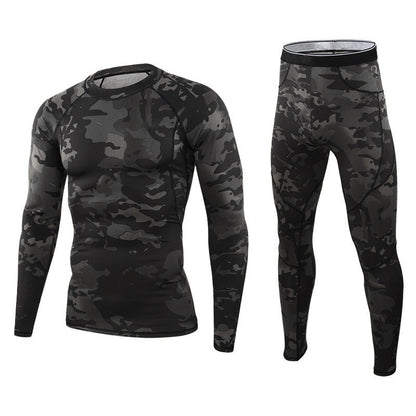 Thermounterwäsche und Hose für Herren im Camouflage-Design