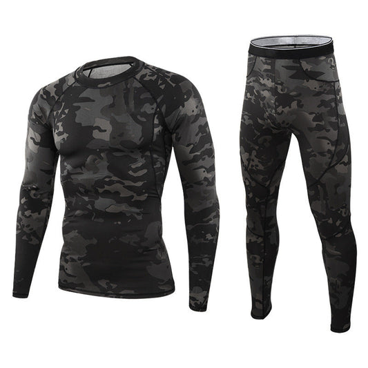 Thermounterwäsche und Hose für Herren im Camouflage-Design