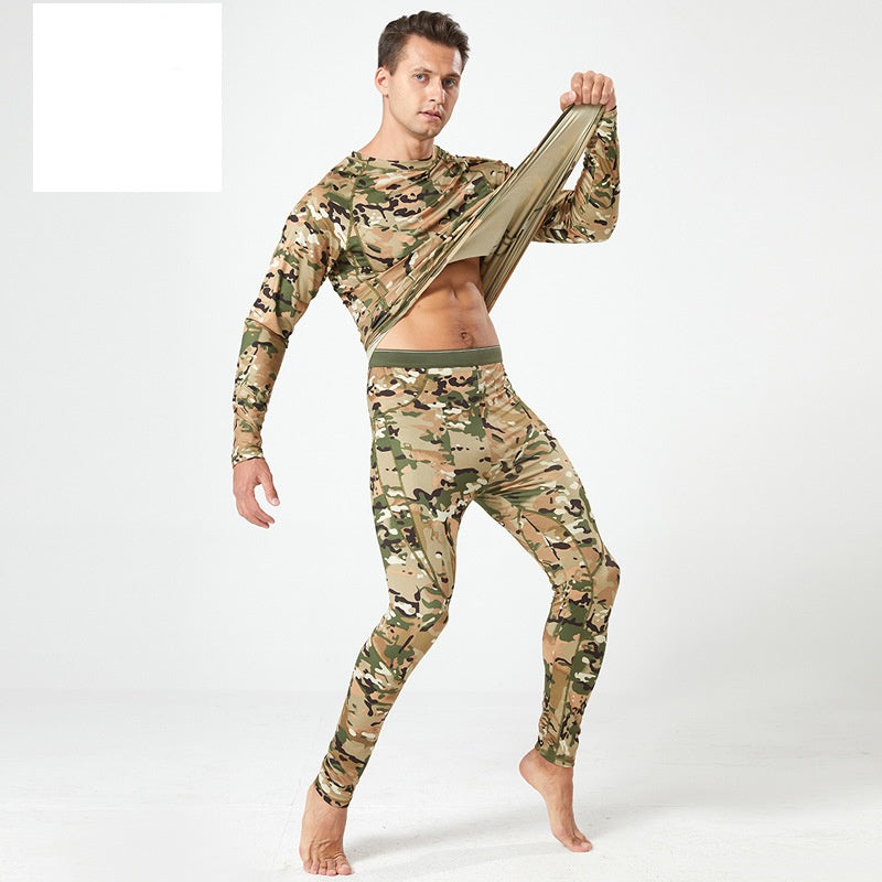 Thermounterwäsche und Hose für Herren im Camouflage-Design