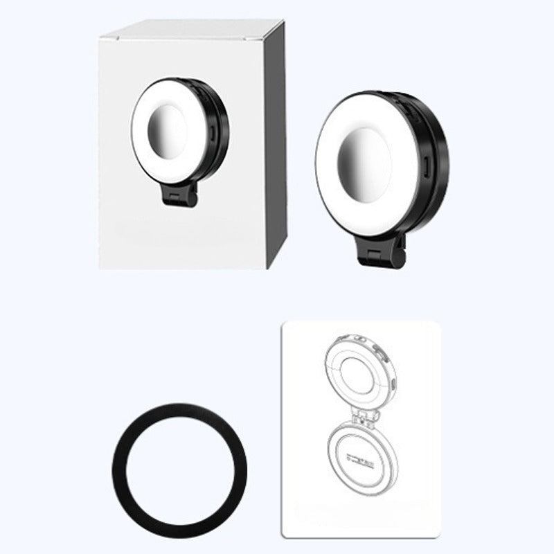 3-in-1 magnetisches Smartphone-Licht mit integriertem Spiegel