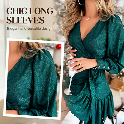 Elegantes Kleid mit V-Ausschnitt für Damen