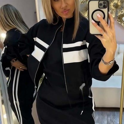 💖 Damen-Set aus Stehkragenjacke und Kleid