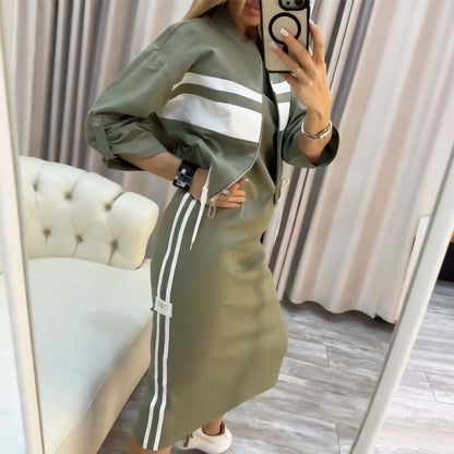 💖 Damen-Set aus Stehkragenjacke und Kleid