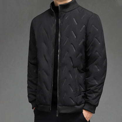 Warmes Geschenk – Herren-Winterjacke im lässigen Stil mit dickem, warmem Stehkragen