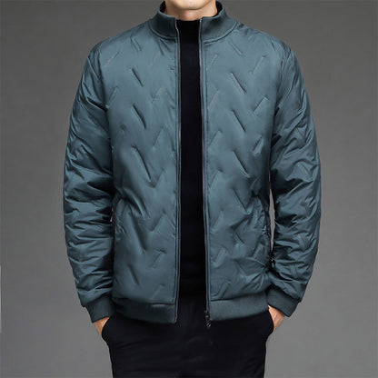 Warmes Geschenk – Herren-Winterjacke im lässigen Stil mit dickem, warmem Stehkragen