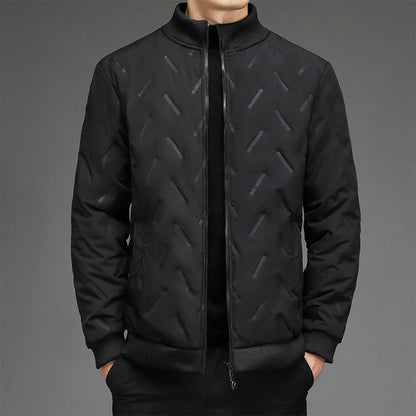 Warmes Geschenk – Herren-Winterjacke im lässigen Stil mit dickem, warmem Stehkragen