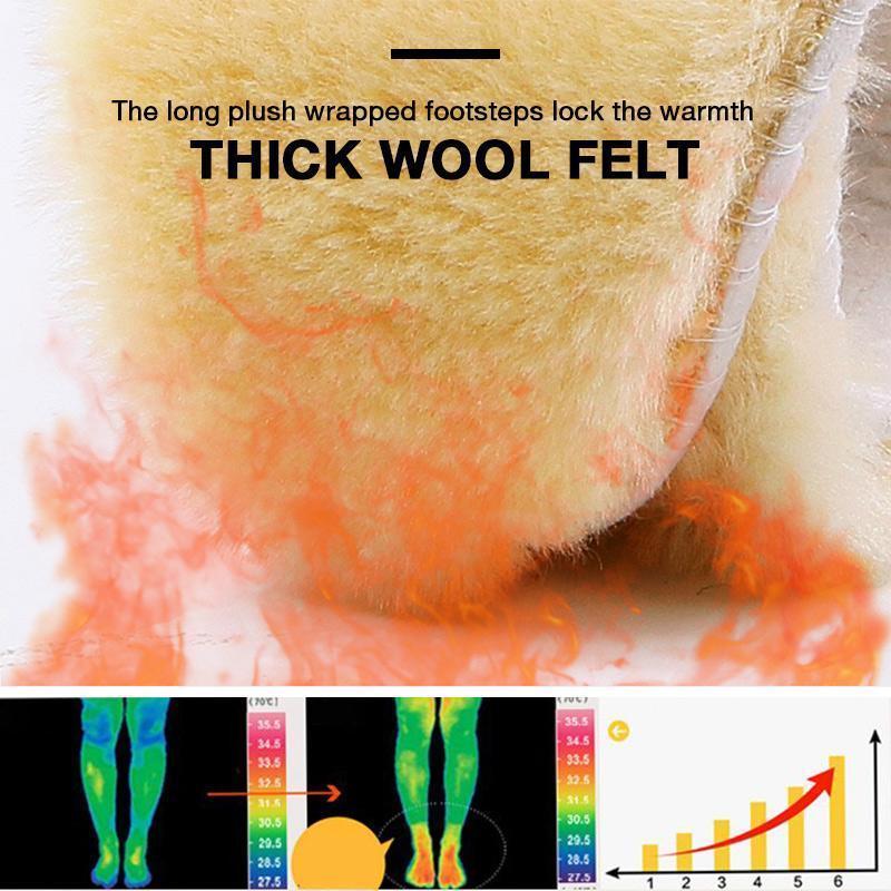 Verdickte Plüsch-Innensohle