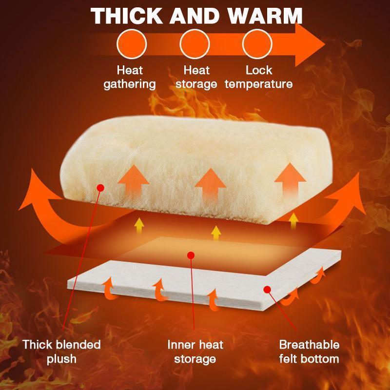Verdickte Plüsch-Innensohle