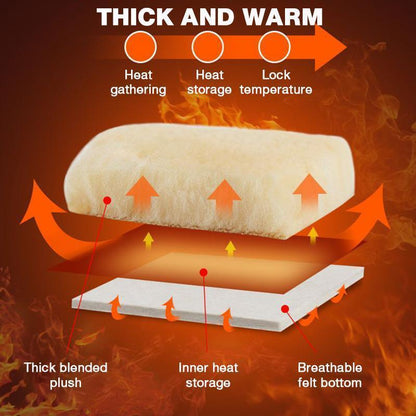 Verdickte Plüsch-Innensohle
