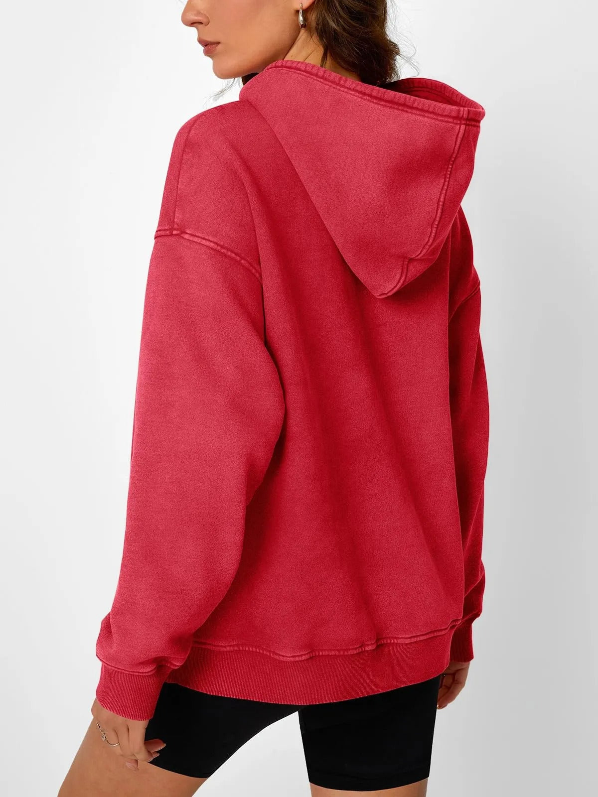 💥🎁Damen-Hoodie mit Acid-Wash-Effekt, oversized, langärmelig, Herbstmode-Sweatshirts