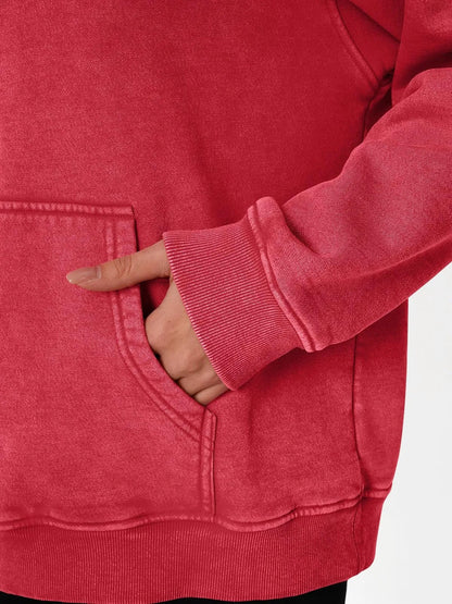 💥🎁Damen-Hoodie mit Acid-Wash-Effekt, oversized, langärmelig, Herbstmode-Sweatshirts