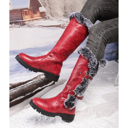 Winterstiefel für Damen mit Kunstfellbesatz