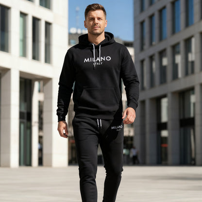 2-teiliges Trainingsanzug-Set mit Kapuze für Herren