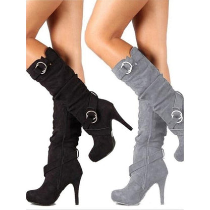 Hochhackige, locker sitzende Overknee-Socken für Frauen