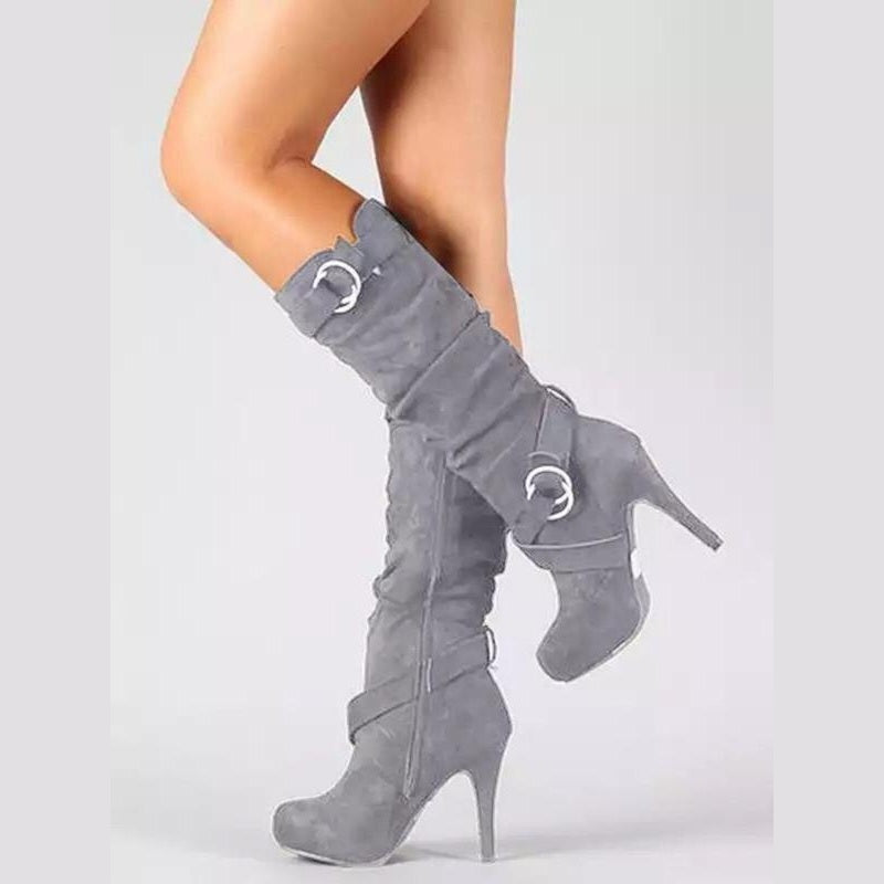 Hochhackige, locker sitzende Overknee-Socken für Frauen
