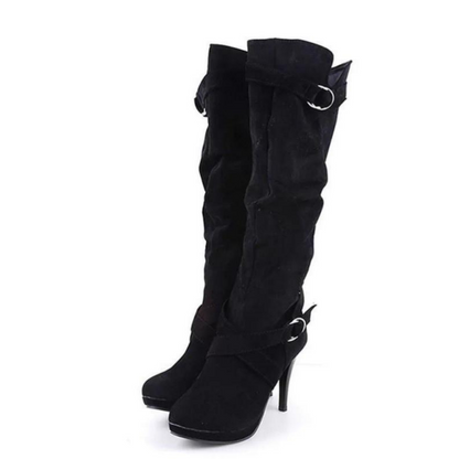 Hochhackige, locker sitzende Overknee-Socken für Frauen
