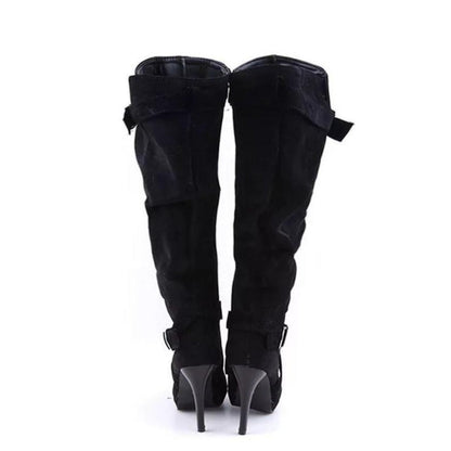 Hochhackige, locker sitzende Overknee-Socken für Frauen