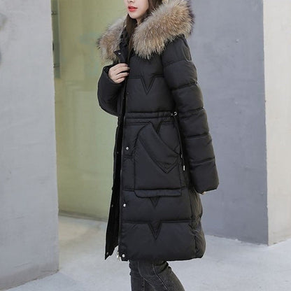 ⏳Nur für kurze Zeit 54 % Rabatt⏰Winddichter, gesteppter langer Wintermantel für Damen🧥