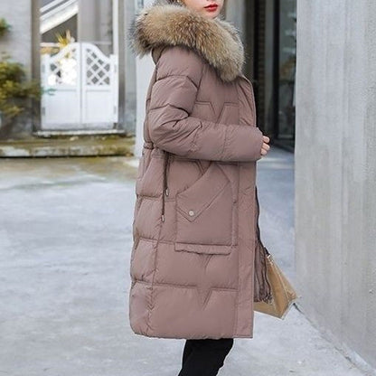 ⏳Nur für kurze Zeit 54 % Rabatt⏰Winddichter, gesteppter langer Wintermantel für Damen🧥