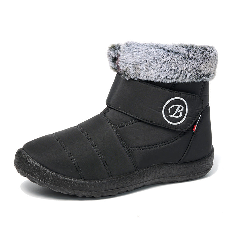 🎊Neujahrsverkauf🎊Warme, mit Fell gefütterte, wasserdichte Damen-Slip-On-Stiefel