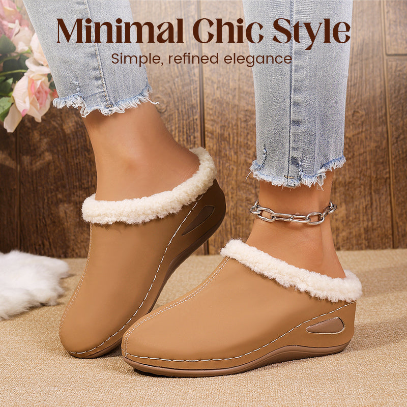 Bequeme Slipper für Damen mit Wollfutter