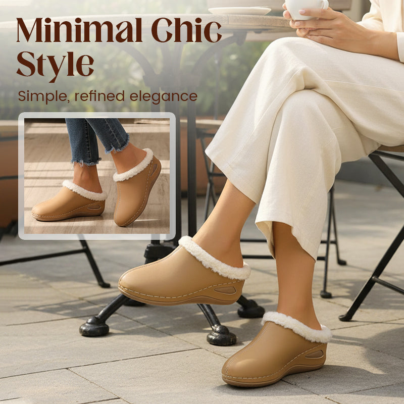 Bequeme Slipper für Damen mit Wollfutter