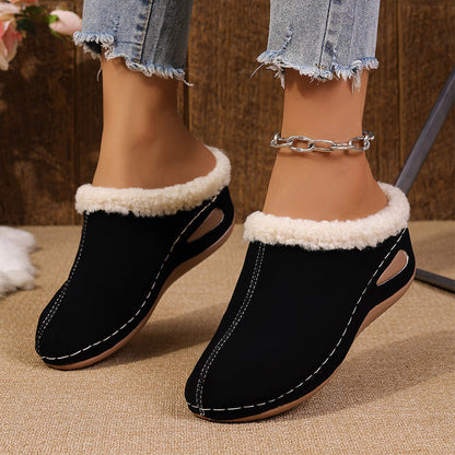 Bequeme Slipper für Damen mit Wollfutter