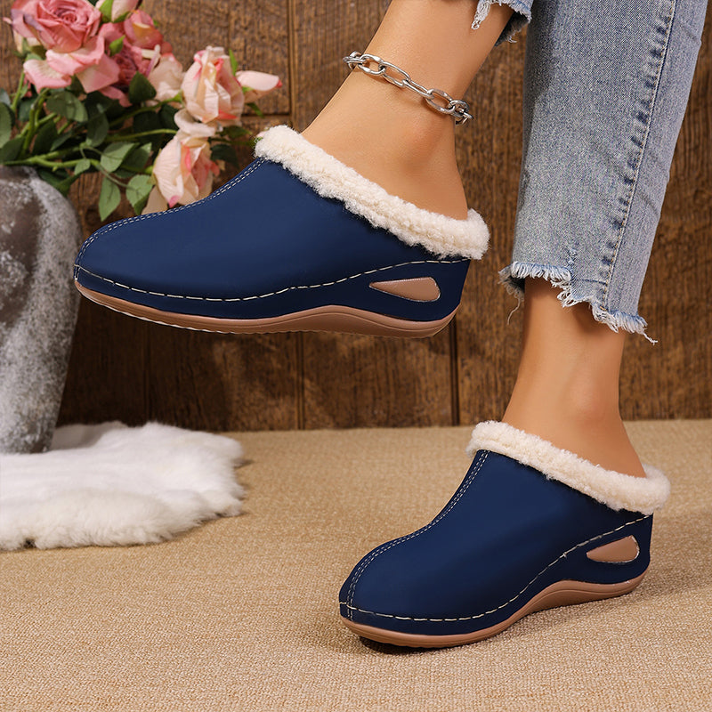 Bequeme Slipper für Damen mit Wollfutter