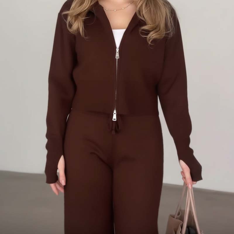 🎁2026 Neuheiten 50 % RABATT💥 Damenmode Kapuzenoberteil & weit geschnittene Hose 2-teiliges Set