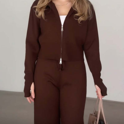 🎁2026 Neuheiten 50 % RABATT💥 Damenmode Kapuzenoberteil & weit geschnittene Hose 2-teiliges Set