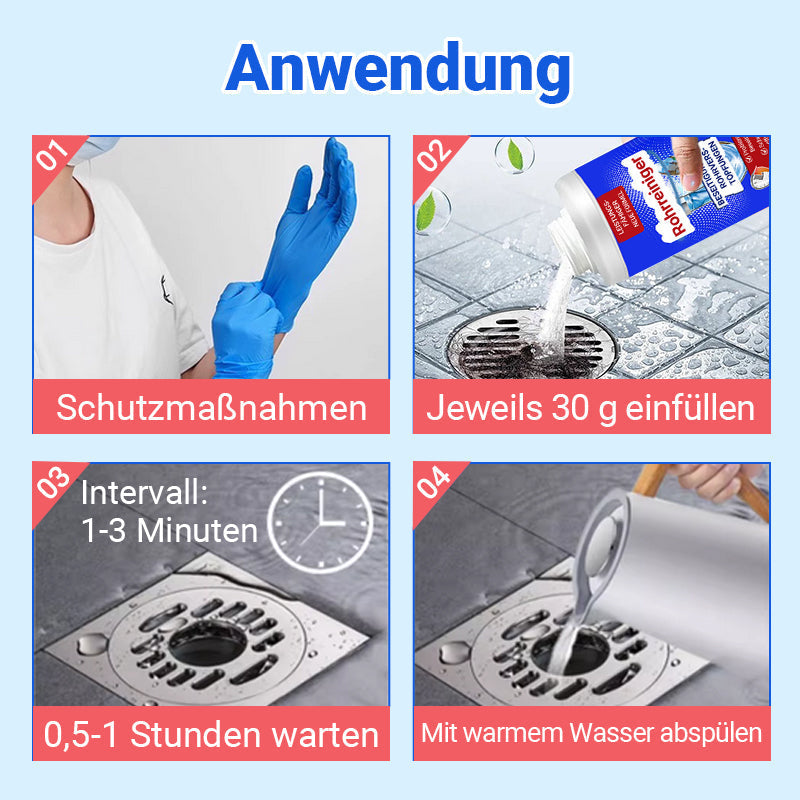 🚿 KAUFE 2, ERHALTE 1 GRATIS! 🔥 Leistungsstarkes Rohr-Baggermittel – Schnelle Beseitigung von Verstopfungen, Sicher für Rohre & Vielseitig Anwendbar 🛠️✨