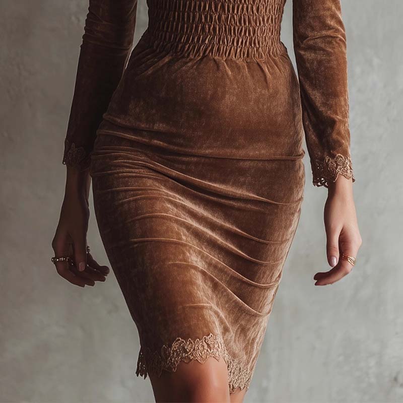 Elegantes Plisseekleid mit Taillierung für Damen
