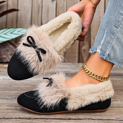 Warme Slipper für Damen für den Winter