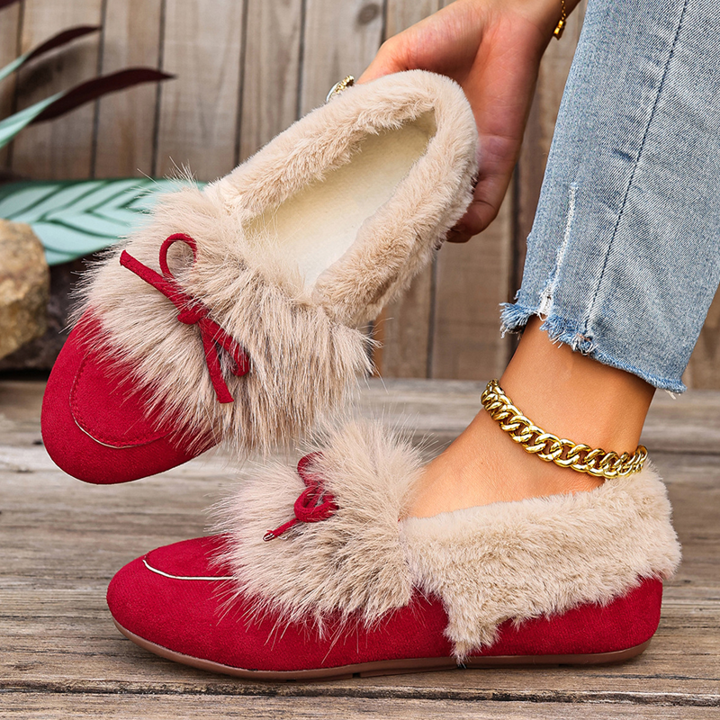 Warme Slipper für Damen für den Winter