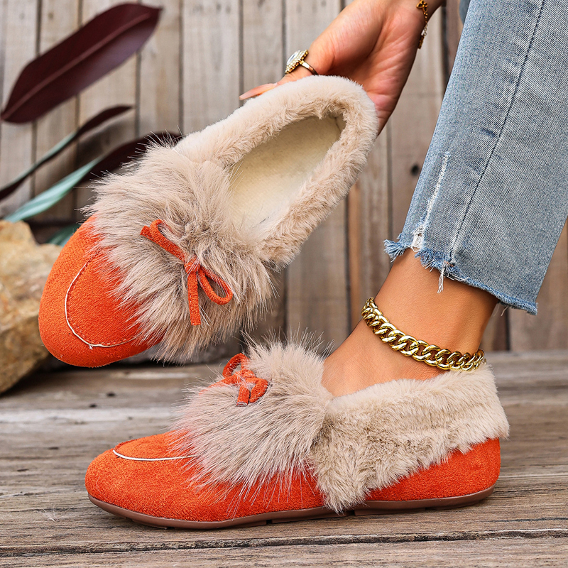Warme Slipper für Damen für den Winter